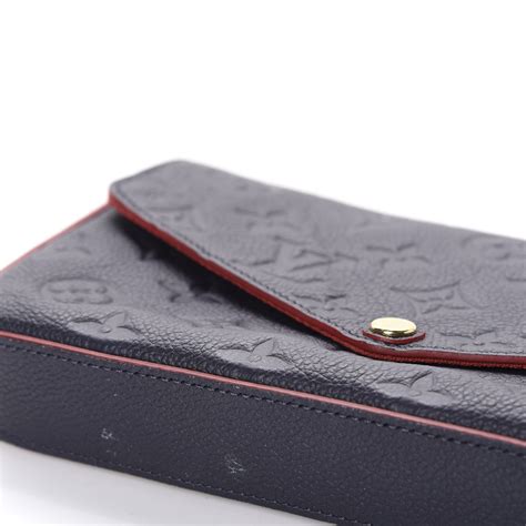 louis vuitton marine rouge wallet|LOUIS VUITTON Empreinte Pochette Felicie Chain Wallet .